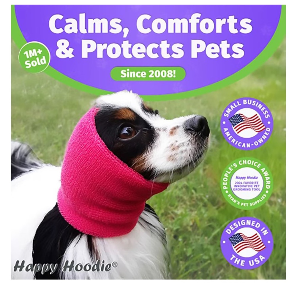 Purple Happy Hoodie Calming Band for Dogs & Cats - Picture 2 of 8